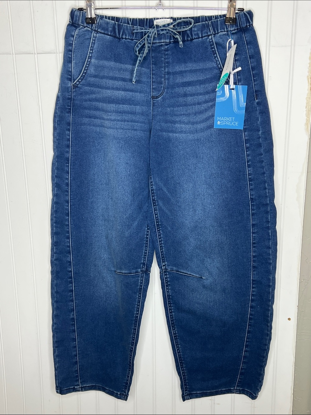 Market & Spruce Women's Knit Barrel Leg Sweat Pants Medium